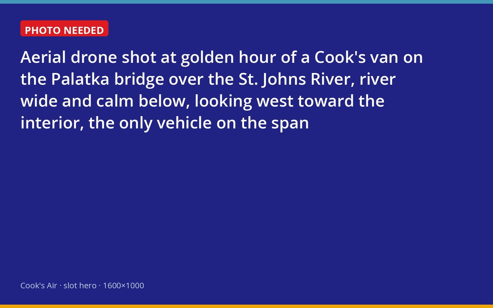 Cook's service van crossing the St. Johns River toward the western markets