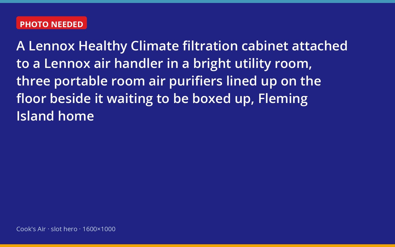 Lennox Healthy Climate filtration cabinet on an air handler with retired portable purifiers nearby