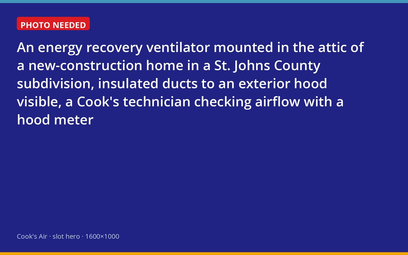 Energy recovery ventilator installed in a new home's attic